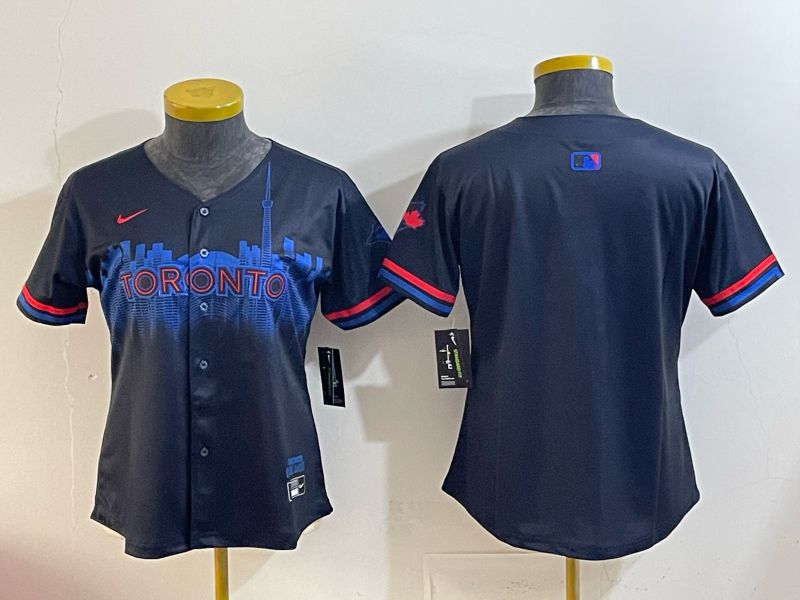 Youth 2025 Toronto Blue Jays Blank black Joint Name Nike MLB Jersey style 001
